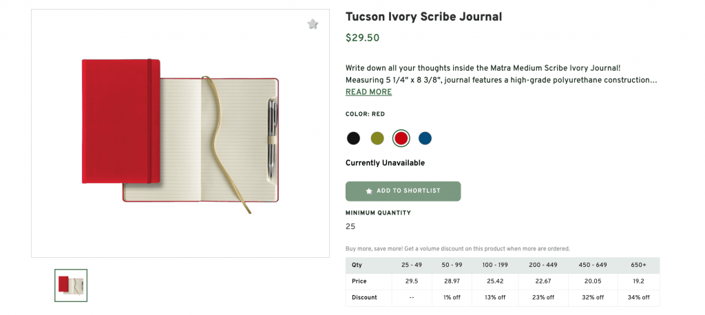 Tucson Ivory Scribe Journal