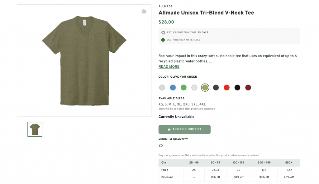 Unisex Tri-Blend V-neck Tee Allmade