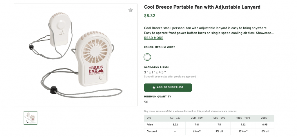 Portable Hand Fan