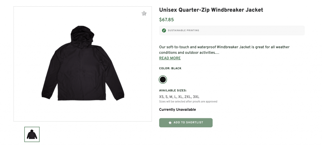 Unisex Quarter-Zip pullover