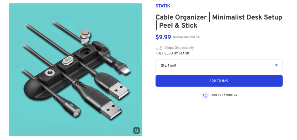 Desk Organizer: Cable Organizer