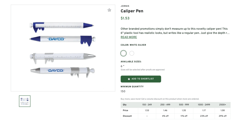 Engineer Caliper Pen for Physics Enthusiasts