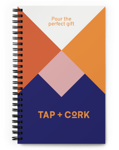 Tap and Cork branded journal