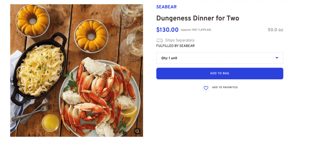 Dungeness Dinner for Two