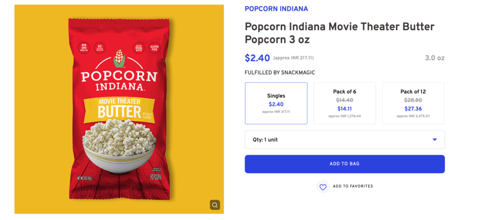 Urban Accent Movie Night Popcorn Kernels