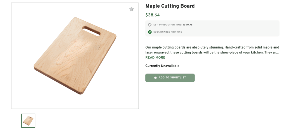 Name Engraved Cutting Board