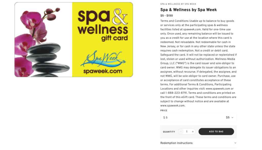 Gift Coupon: Massage or Spa Treatment