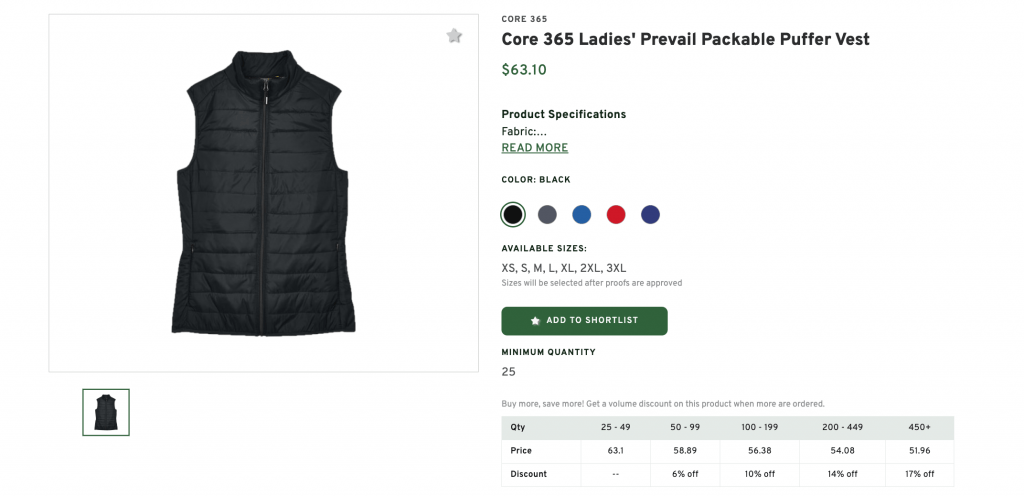 Ladies' Prevail Packable Puffer Vest