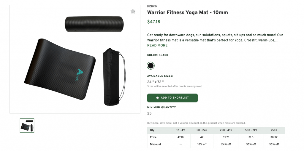 Warrior Fitness Yoga Mat - 10mm
