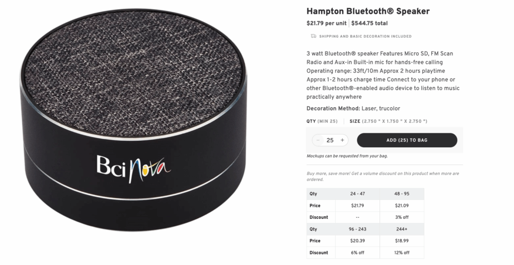 Branded Portable Bluetooth Speakers
