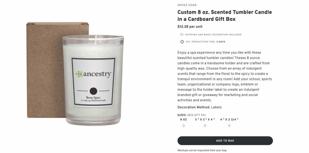 Custom Scented Candle Gift Sets