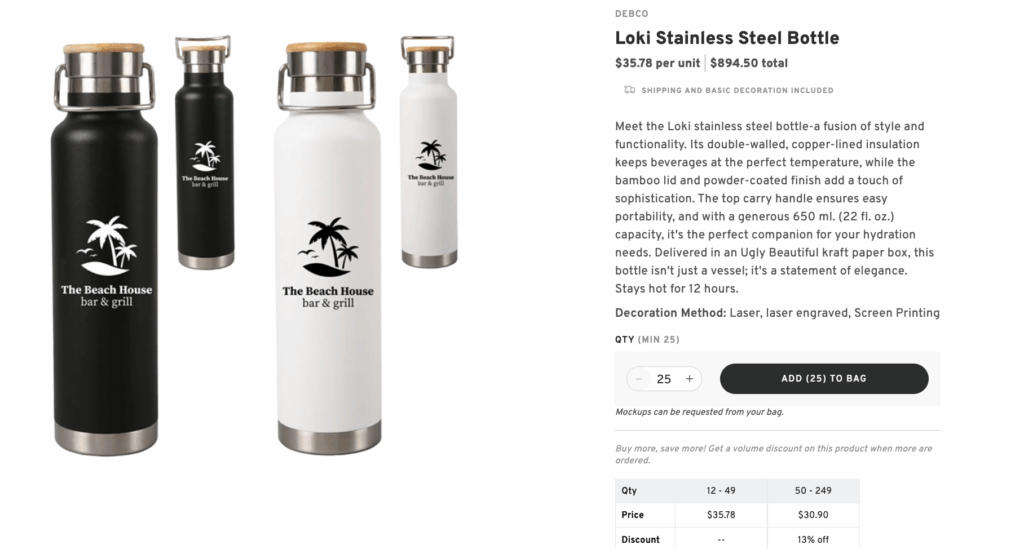 Personalized Stainless Steel Water Bottles