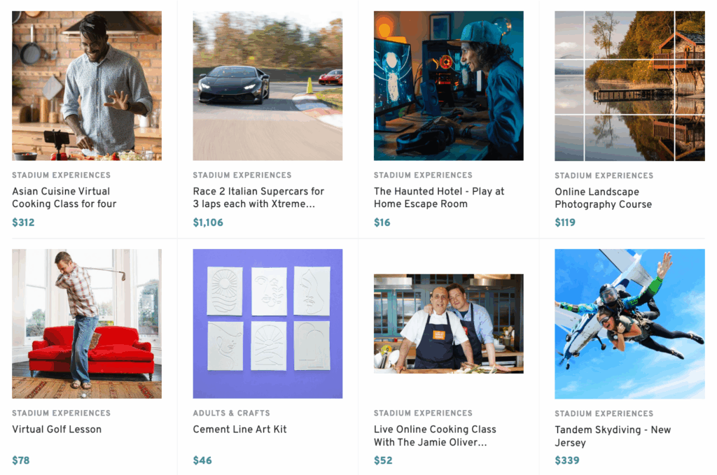 Experience Vouchers