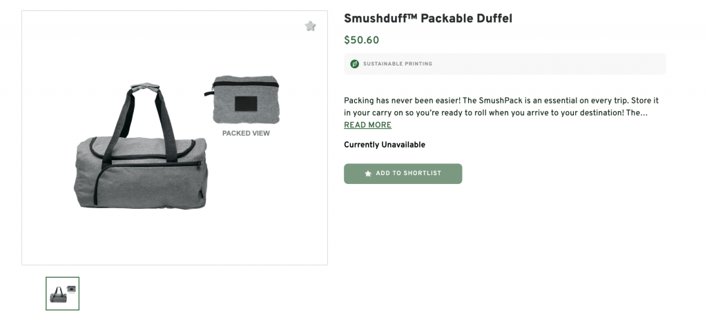 Smushduff Packable Duffel