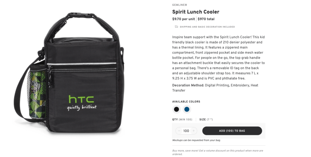 Insulated Lunch Cooler Bag – Practical Client Swag