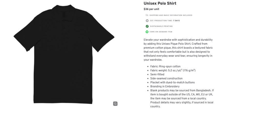 Unisex Polo Shirt
