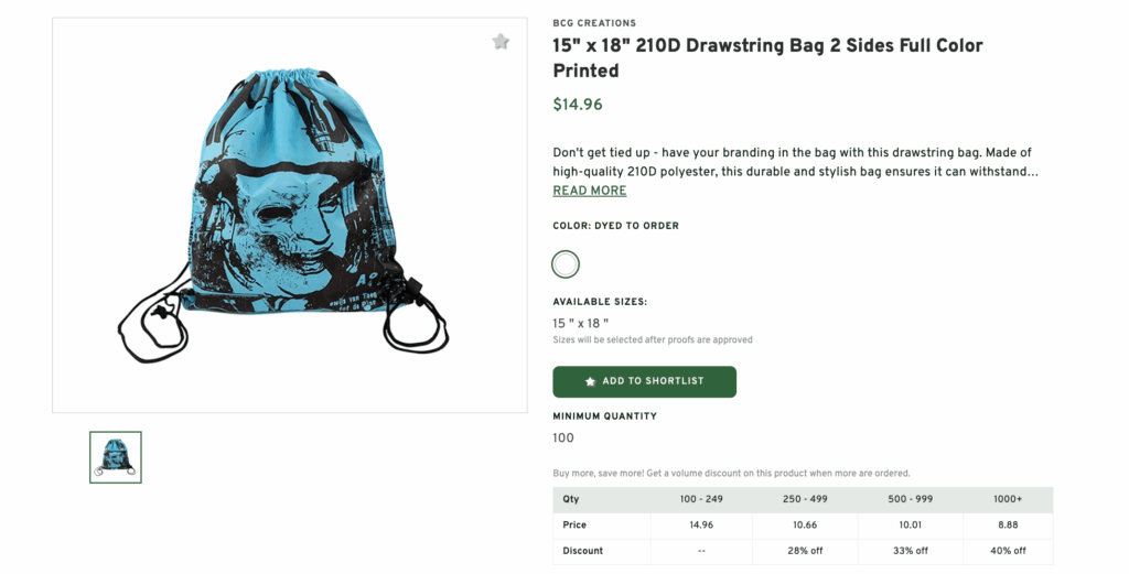 All Over Print Drawstring Bag