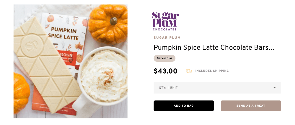 Pumpkin Spice Latte Chocolate