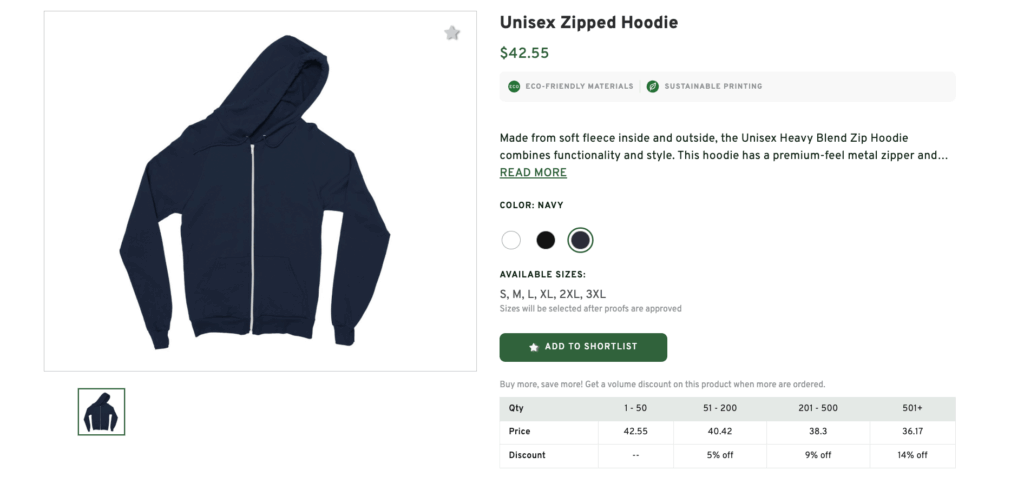 Unisex Zipped Hoodie