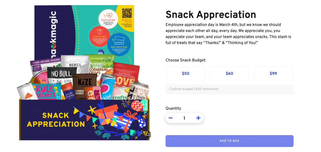 Snack Appreciation Box