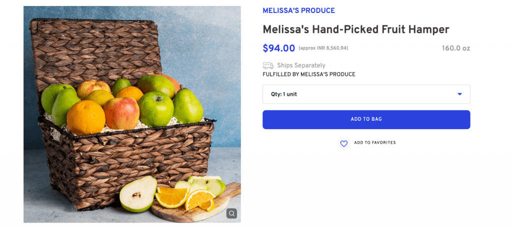 Fresh Fruit Basket