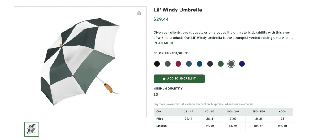 Umbrella: Unique Giveaway Item