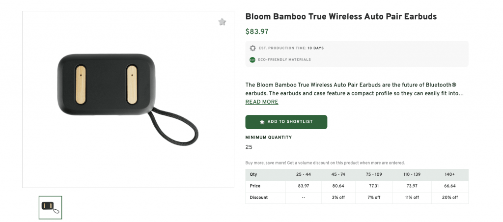 Imprinted Wireless Auto Pair buds