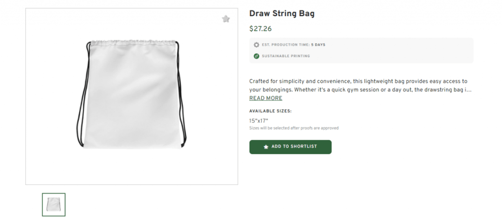 Regular Draw String Bag