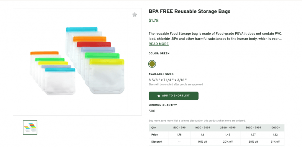 Reusable Storage Bags