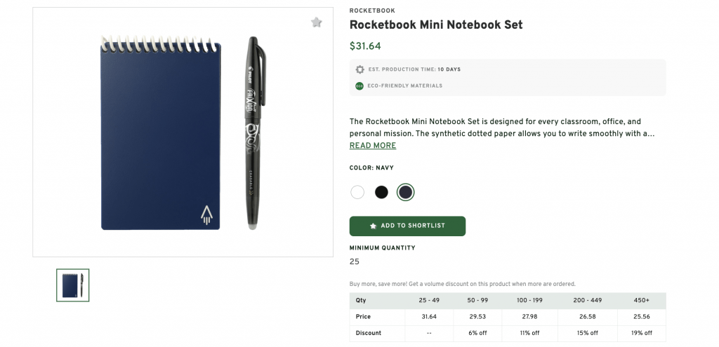 Rocketbook Mini Branded Notebook Set