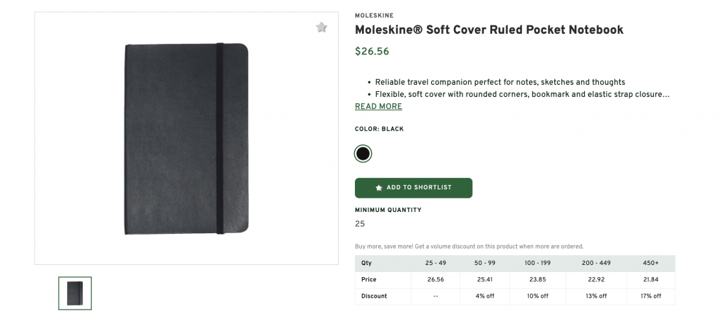 Moleskine Soft Cover Ruled Pocket Personalized Notebook