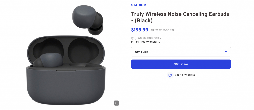 Truly Wireless Noise Canceling Earbud