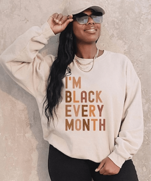 Custom Sweatshirt with Black History Month Quotes