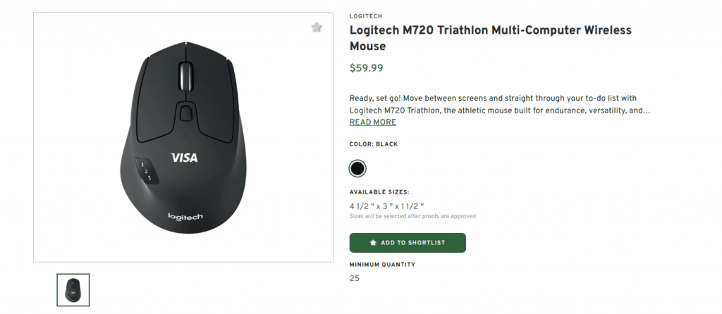 Logitech M720 Triathlon Multi-Computer Wireless Mouse