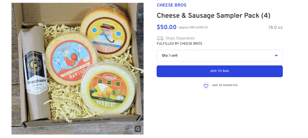 Cheese & Sausage Sampler Pack