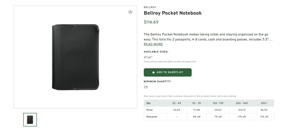 Bellroy Pocket Notebook