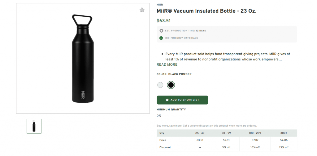 MiiR® Vacuum Insulated Bottle - 23 Oz.