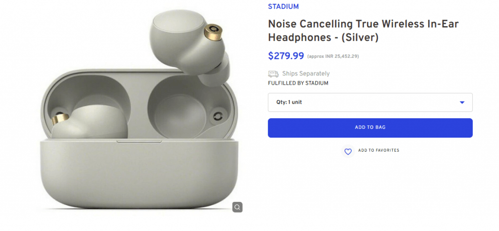 Noise Cancelling True Wireless In-Ear Headphone