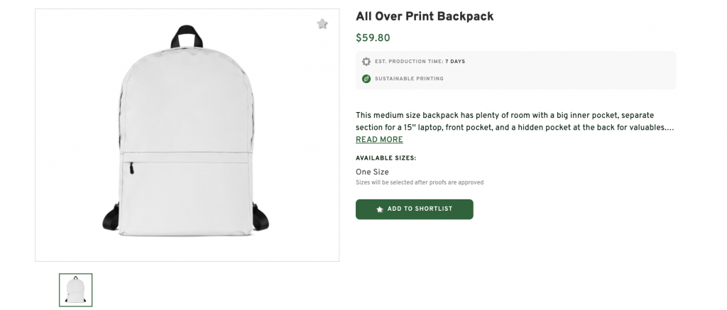 All Over Print Backpack
