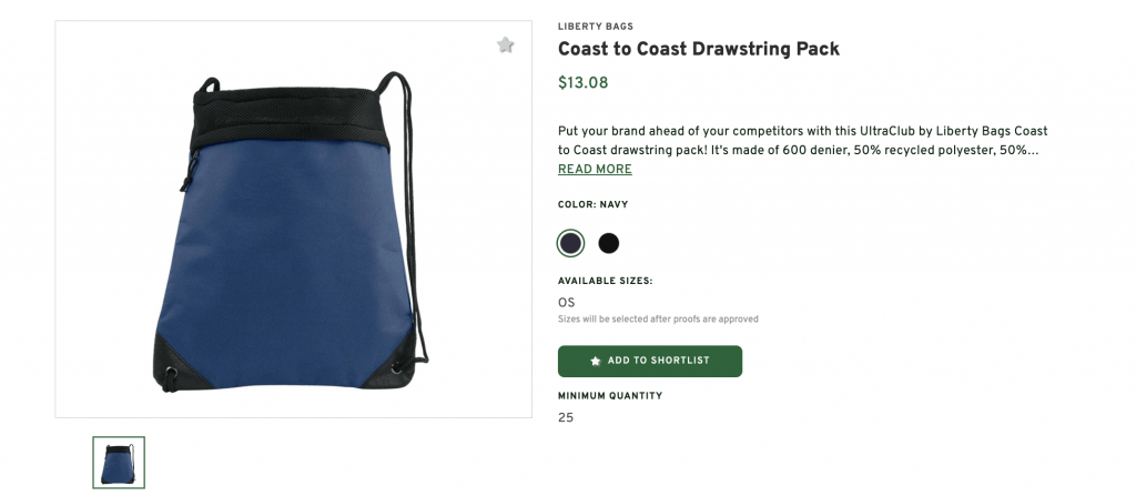 Coast to Coast Drawstring Pack