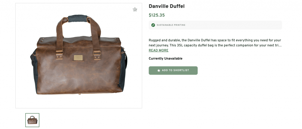 Danville Duffel with High-Quality Fabric