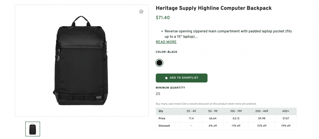 Heritage Computer Branded Backpack