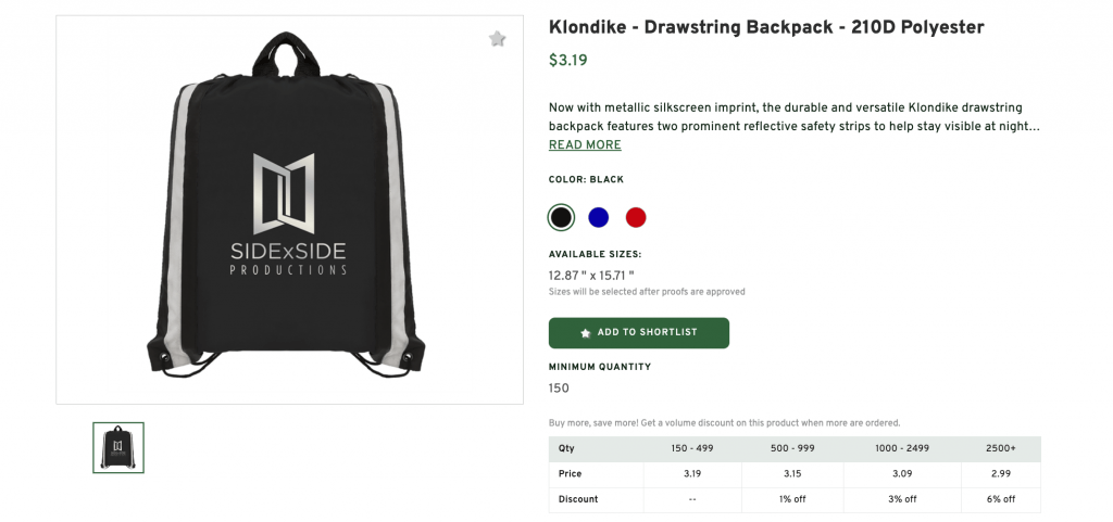 Klondike - Drawstring Backpack