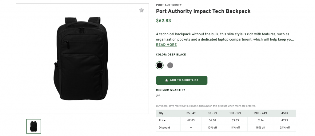 Port Authority Impact Tech Backpack