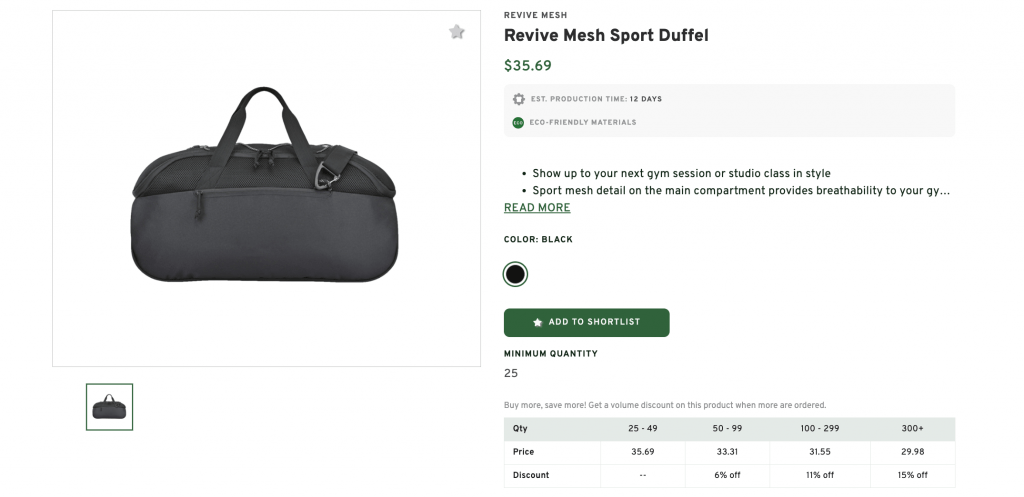 Promotional Sport Duffel Bag with Logo