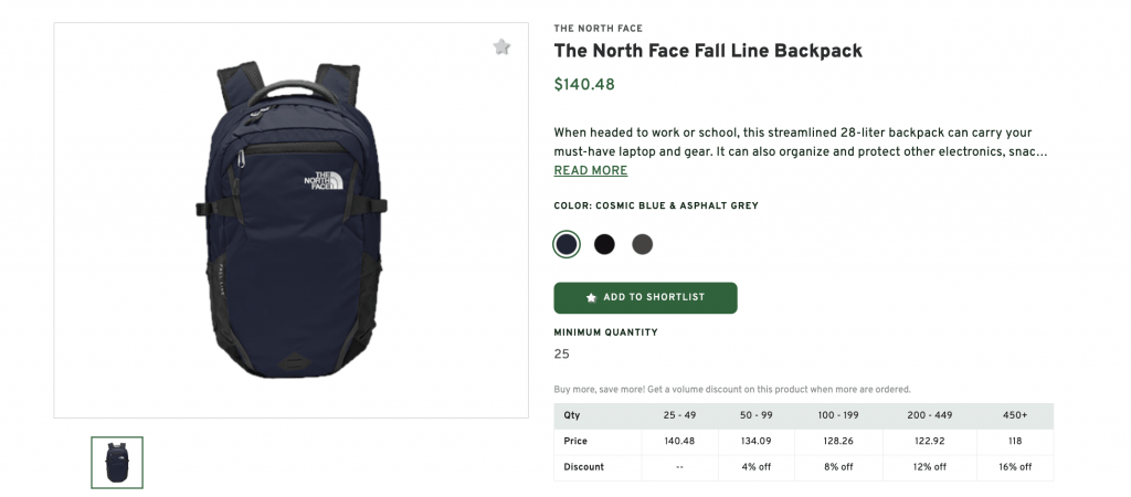 The North Face Fall Line Custom Logo Backpack