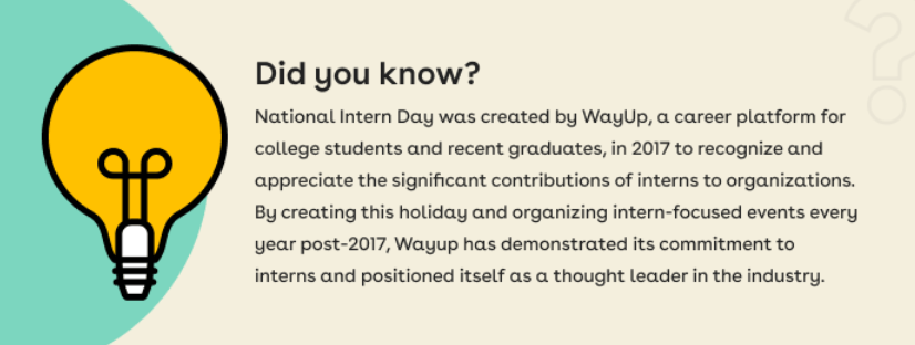 History of Intern Appreciation Day