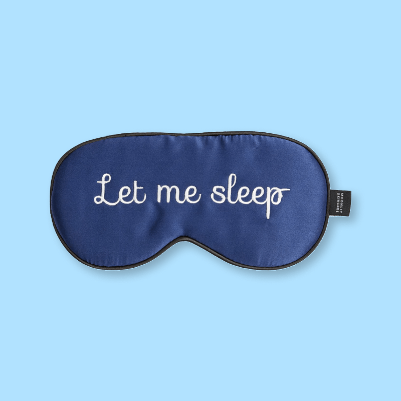 Let Me Sleep Sleeping Eye Mask - Navy
