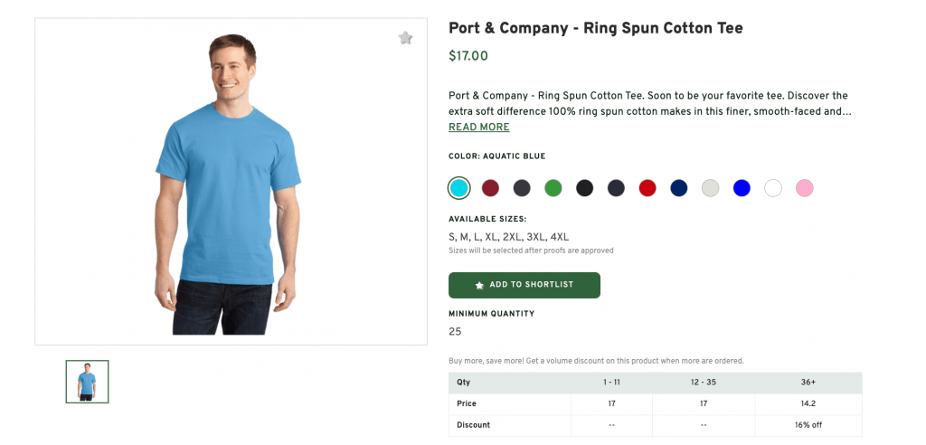 Port & Company - Ring Spun Cotton Tee
