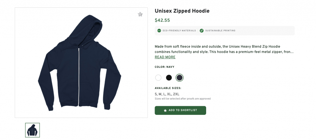 Unisex Zipped Hoodie
